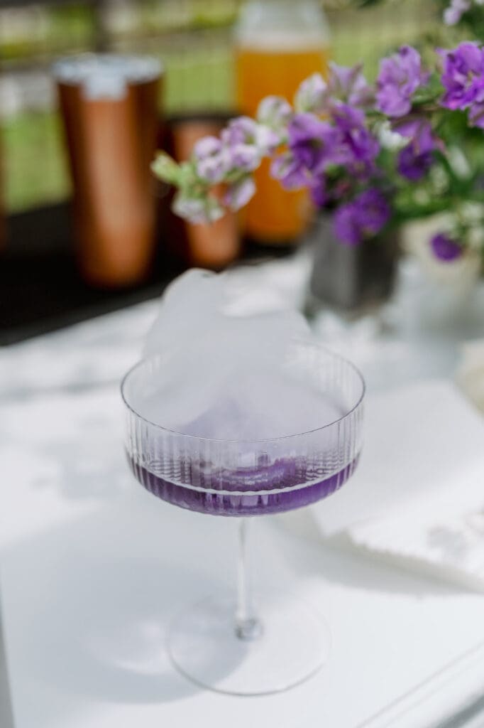lavender drink experience for an upscale rooftop party in alexandria