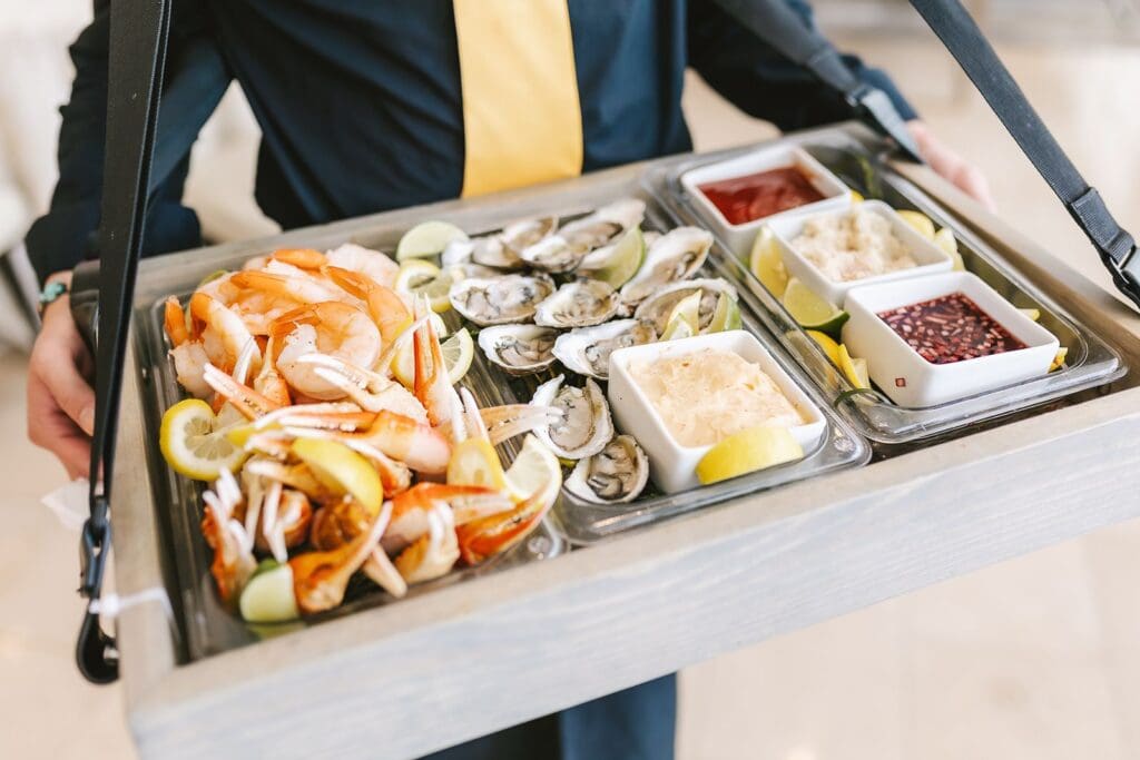 four seasons baltimore party with seafood tray