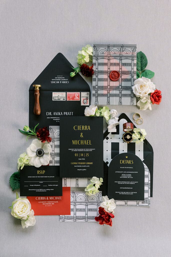 layout for custom wedding invitations